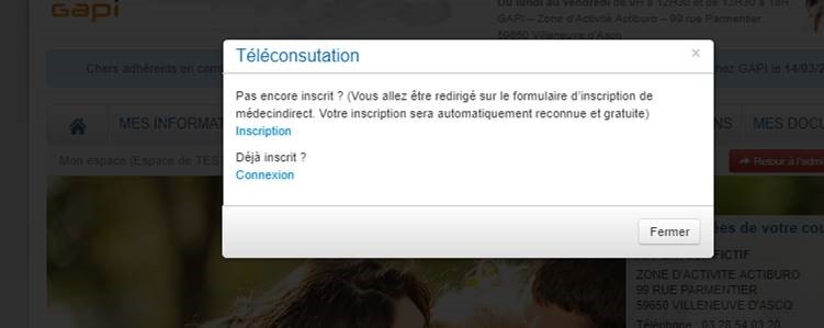 compte téléconsultation